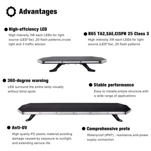 47 inch 72 Led Kéo xe tải Led Bar phục hồi ánh sáng đèn hiệu khẩn cấp xe ô tô mái khung gắn đèn Flash thanh ánh sáng - Product Image 4