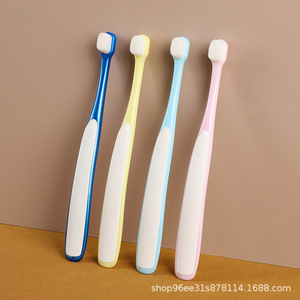 Pet Toothbrush For Cats Dogs Soft Bristles Wide Head Blue Sky Blue Pink Yellow Color PPTPR Material Grooming Tool - Product Image 2