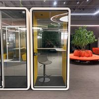 Cabine insonorisée à isolation phonique, design modulaire, espace de coworking, pod acoustique pour la confidentialité, cabine silencieuse portable pour les négociations