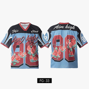 Camiseta Deportiva Personalizada con Parches Vintage, Logotipo Personalizado, Cuello en V, Holgada, para Hombre, Mujer y Jóvenes - Product Image 5