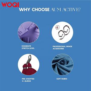WOQI Haute Qualité Sangle Mousqueton Antigravité Yoga Nylon Swing Set Aerial Yoga <span class=keywords><strong>Hamac</strong></span> - Product Image 4