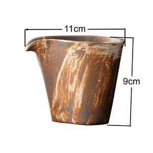 Service à thé en grès écologique de style <span class=keywords><strong>japonais</strong></span> rétro, accessoires, petite carafe en céramique résistante à la chaleur, <span class=keywords><strong>Gong</strong></span> Dao Bei Fair - Product Image 2
