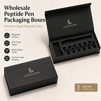 Boîtes d'emballage en gros pour stylos à peptides, flacons de 3 ml, boîtes rigides magnétiques en papier de qualité supérieure pour peptides
