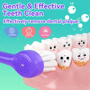 <span class=keywords><strong>Cepillo</strong></span> de <span class=keywords><strong>Dientes</strong></span> Eléctrico de Silicona para Bebés, Diseño de Delfín, Marca OEM Seago, con Luz LED de Colores - Product Image 3