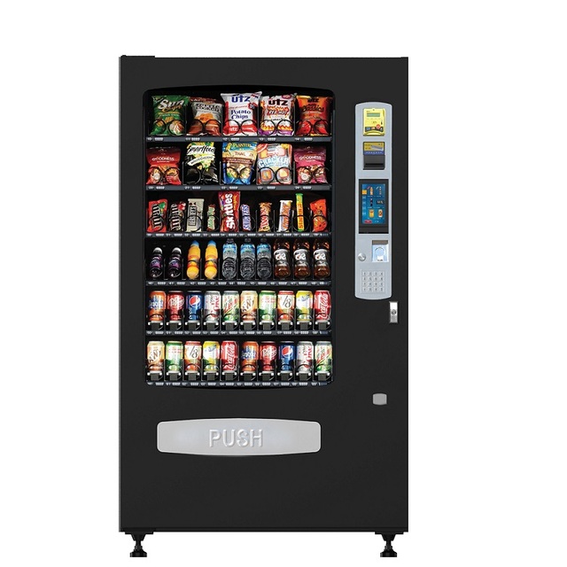 BAIXUE VCM-5000C Combo Touch Screen Vending Machine Cashless Snack and Drinks China Manufacturer