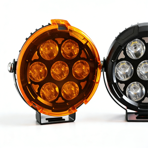 Phare de moto rond blanc de 4,5 pouces avec rétroéclairage ambre, stroboscope, triple lentille, avec interrupteur de câblage pour <span class=keywords><strong>BMW</strong></span> R <span class=keywords><strong>1200</strong></span> <span class=keywords><strong>RS</strong></span> 2015-2018 - Product Image 1