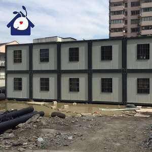 Casa contenedor de paquete plano prefabricada a prueba de huracanes moderna barata, Instalación rápida, almacén doméstico portátil prefabricado - Product Image 3