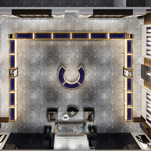 제조업체 직판 비용 절감 유리 보드 캐비닛 스탠드 맞춤형 보석 진열장 가구 보석 진열 유닛 - Product Image 2