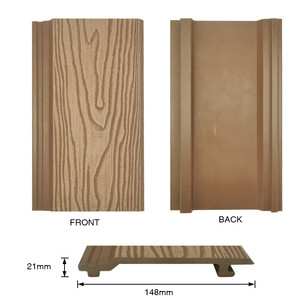 Revestimiento de Pared Decorativo de Madera y Plástico Compuesto de Alta Densidad para Exteriores, Panel de Pared WPC Impermeable - Product Image 2