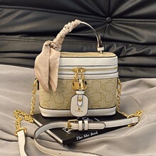 Bolso de Mano Cuadrado <span class=keywords><strong>Grande</strong></span> de PU con Estampado Retro de Alta Gama para Mujer, Nuevo, Casual, con Cadena para Llevar al Hombro o Cruzado - Product Image 2