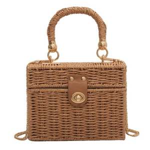 Bolsa de <span class=keywords><strong>Playa</strong></span> Grande de Paja Tejida a Mano, de Alta Calidad, para Mujer, Estilo Veraniego - Product Image 1