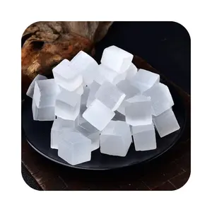 Natural Selenite Crystal healing Quartz Clear Gypsum Cube Square Tumbled metaphysical and new age wholesale For Decoration