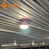 Equipo de Iluminación LED para Granjas Avícolas, Lámpara LED para Instalaciones de Cría Profesional con Espectro Ajustable y Carcasa Impermeable