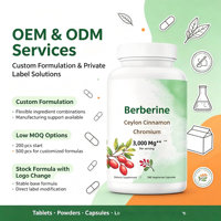 Capsules de Berbérine, Cannelle de Ceylan et Chrome 3000mg Haute Puissance – Complément de Soutien – Fabrication OEM ODM Marque Privée