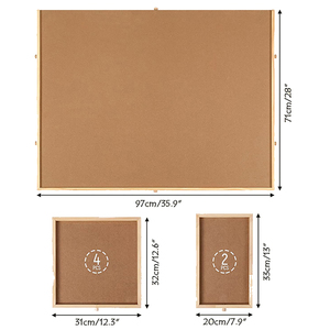 Table de <span class=keywords><strong>puzzle</strong></span> en bois écologique de <span class=keywords><strong>1000</strong></span> pièces avec plateau de jeu portable et tiroirs multiples, jouet éducatif pour adultes et enfants - Product Image 3