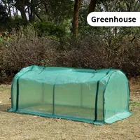 Serre de jardin tunnel facile à assembler, résistante au gel, avec support en fer, pour plantes et semis