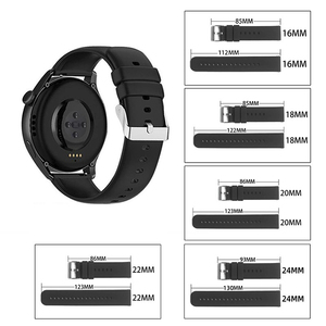 Correas de Reloj Inteligentes de Silicona Transpirable Universales de 16 mm, 18 mm, 20 mm, 22 mm, 24 mm para Huawei GT3 GT4 <span class=keywords><strong>Samsung</strong></span> <span class=keywords><strong>Galaxy</strong></span> 3/4/5/6/7 - Product Image 3