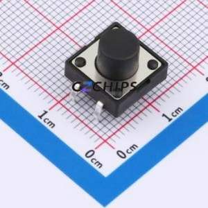 TSA12111-085B512BA Tactile Switch Through hole-4P,11.7x11.5mm Switch Single Pole Single Throw Round Button 2.8N 11.7mm - Product Image 1