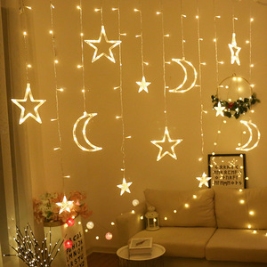Guirlande lumineuse LED étoile et lune 2026 pour la maison, <span class=keywords><strong>cadeau</strong></span>, décoration de fête Ramadan, décoration de Noël - Product Image 2
