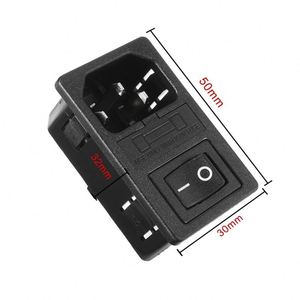 Módulo de entrada de corriente CA X328 Cul Tuv Cqc Serie 0717-2s, interruptor de entrada doble con fusibles reemplazables de 10A 250V IEC C14 - Product Image 4