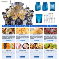 Máquina de Línea de Producción para Llenado y Pesaje de Granulados, Pasta, Alimentos Enlatados, Frutas y Latas