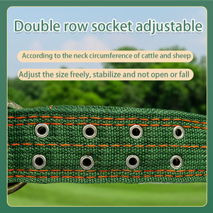 Collier de traction réglable en toile épaisse et nylon pour bétail, sangle de cou pour veau, pour <span class=keywords><strong>ferme</strong></span> <span class=keywords><strong>porcine</strong></span>, nouveau vert, garantie 3 mois - Product Image 5