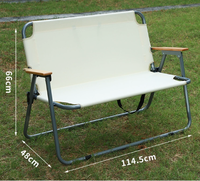 Chaise d'extérieur légère et durable, rembourrée en coton, dossier bas réglable, siège inclinable épaissi, pliable pour Oxford