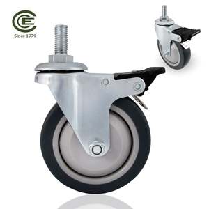 Industrial <b>Casters</b> Nylon Polyurethane Steel Polypropylene with Stem - Product Image 2
