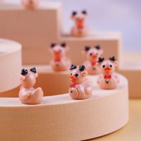 Miniature en résine : Nouveau produit de Noël original en forme de canard, vente en gros, pendentif créatif tridimensionnel à faire soi-même