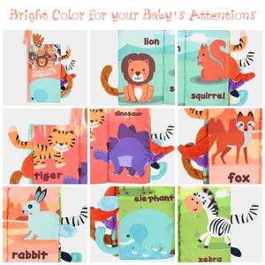 Éducation précoce bébé livres jouets sécurité tissu queues d'<span class=keywords><strong>animaux</strong></span> reliure sensorielle doux bébé tissu <span class=keywords><strong>livre</strong></span> - Product Image 6
