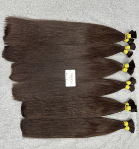 Dream Hair DR01 Cheveux vierges vietnamiens en vrac, double trame machine, 100g, poids personnalisable, toutes couleurs, non traités, super double drawn - Product Image 2