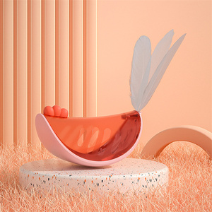 Mới phát triển thông minh sản phẩm vật nuôi Tumbler lắc lư hình dạng gà tương tác mèo trung chuyển đồ chơi cho mèo chậm feeders - Product Image 6