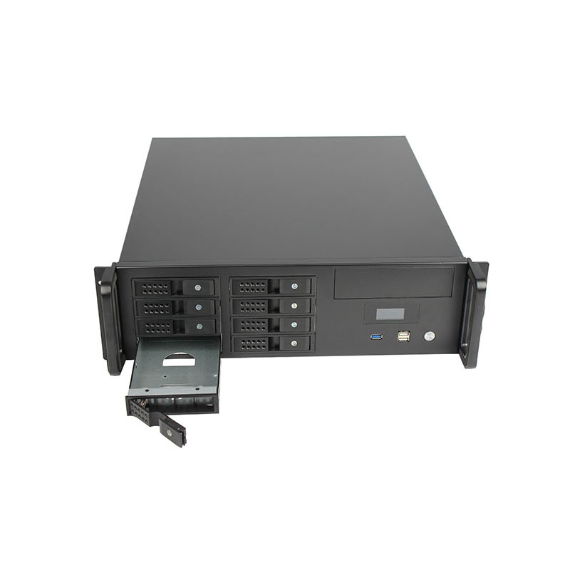 19インチ .3U ラックマウント産業用シャーシ 8ベイ ホットスワップ