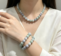 Perles en tissu brodé de 8 mm, perles en cristal et imitation jade, emballage en boîte, fournitures de bricolage, qualité garantie