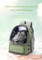 Sac à dos pour animaux de compagnie en matériau PC, respirant et portable, type capsule spatiale, grande capacité, sac de transport pour voyages en plein air pour chats et chiens jusqu'à 7 kg