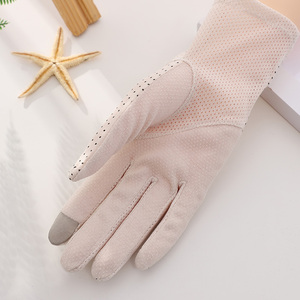 <span class=keywords><strong>Gants</strong></span> d'été personnalisés avec logo, protection solaire UV, écran tactile, antidérapants, en <span class=keywords><strong>soie</strong></span> glacée pour femmes - Product Image 1