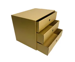Eco friendly cardboard drawer sliding corrugated shipping boxes storage display box for jewelry
