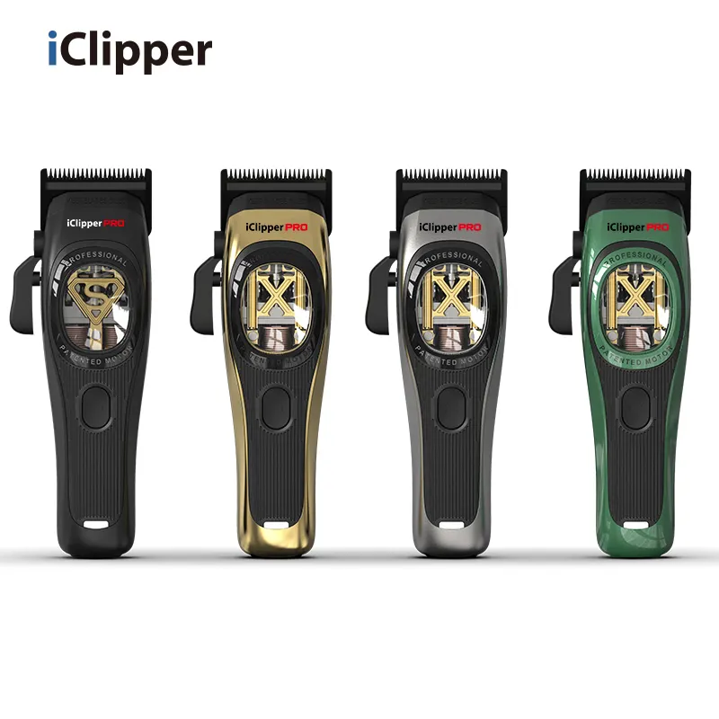 IClipper-HX01 tagliacapelli professionale motore magnetico barbiere uso lama DLC vettoriale tagliacapelli trimmer