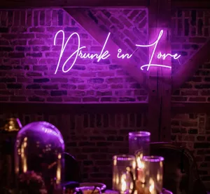 Koncept Drop Shipping 36 pouces Drunk in love enseigne personnalisée Neon Light Advertising Custom LED Neon Sign