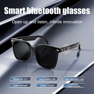 Gs01 para <span class=keywords><strong>Bluetooth</strong></span> IP68 impermeável toque controle voz tradução magnética carregamento condução cross-border óculos inteligentes - Product Image 3