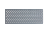 Tapis de sécurité antidérapant YIJU OEM en PVC solide, extra long et souple, pour baignoire et douche, avec ventouses et trous de drainage lavables