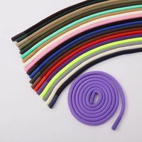 Cordon en polyester tressé écologique coloré effet goutte de colle 8mm 60-180cm pour textiles de maison, sacs, vêtements, chaussures
