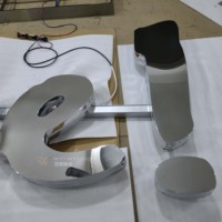 Panneau suspendu extérieur sur mesure extra large à finition miroir de super précision - Production exclusive, cadre en acier inoxydable de haute difficulté
