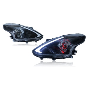 Conjunto de Faros Delanteros TYPY para Nissan Sunny, Lentes LED Modificadas, Ojo de Diablo, Luz Diurna, Señal de Giro Dinámica, 12V - Product Image 1