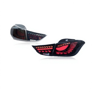 2012-2016 For Hyundai Elantra Tail <b>Light</b> Assembly Modification <b>Dragon</b> Scale Style LED Rear Tail <b>Lights</b> Flowing Turn Signals - Product Image 1