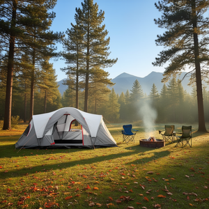 Tente de camping 6 personnes, imperméable, tissu Oxford, double couche, toutes saisons, usage familial en plein air - Product Image 2