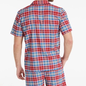 Ensemble <span class=keywords><strong>de</strong></span> pyjama en coton pour <span class=keywords><strong>homme</strong></span>, options à carreaux et rayures, personnalisation en gros, acceptation des échantillons - Product Image 3