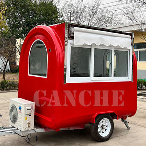 Mini remorque alimentaire mobile en aluminium |   Crêpes et Snacks de Cuisine Américaine avec Cuisine Compacte pour Vente en Extérieur - Product Image 3