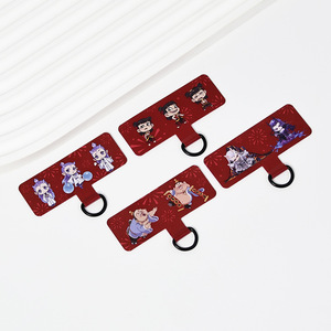 Nezha Phone Lanyard Red Polyester <b>Braided</b> Rope Pendant Wrist Strap Mobile <b>Accessory</b> - Product Image 4