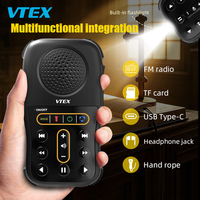 Écouter Dieu Portable Solaire Alimenté 16GB Haut-Parleur IP54 Étanche Mini Mp3 Musique Radio Swahili Langue Audio Bible Lecteur